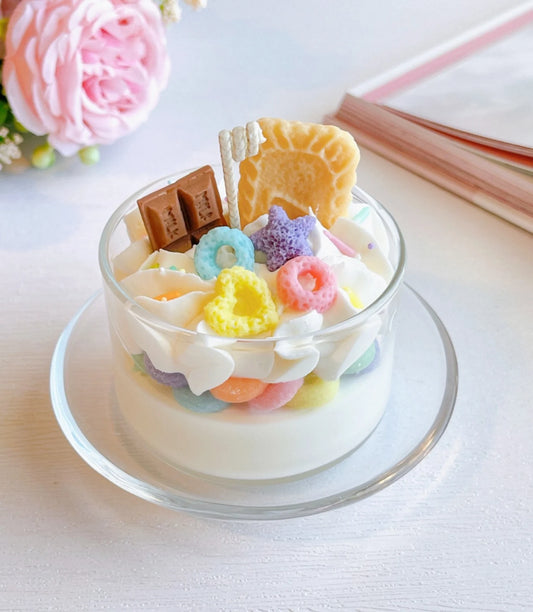 Confetti Loops Cereal Milk Mini Dessert Candle