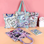 Kawaii Comic Book Canvas Tote Bag