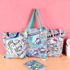 Kawaii Comic Book Canvas Tote Bag