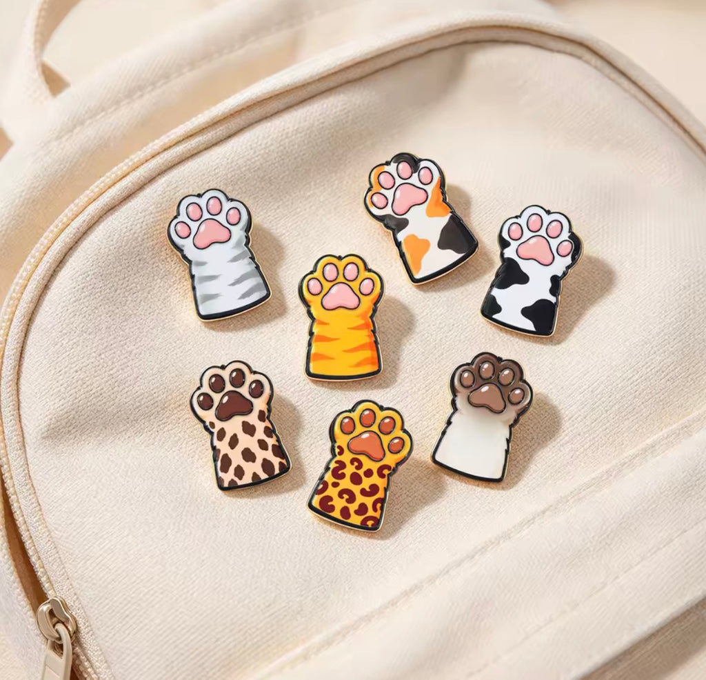 Kitty Paws Enamel Pin Set 7pcs
