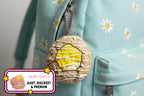 Lemon Thumbprint Cookie Clicker Fidget Keychain - Silent Peach