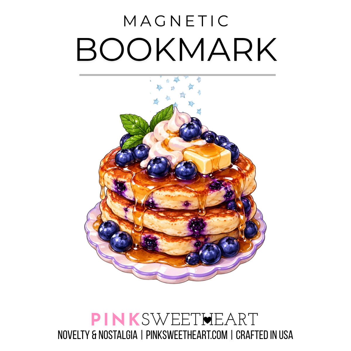 Magnetic Bookmark - Series 1 - Blueberry Pancakes