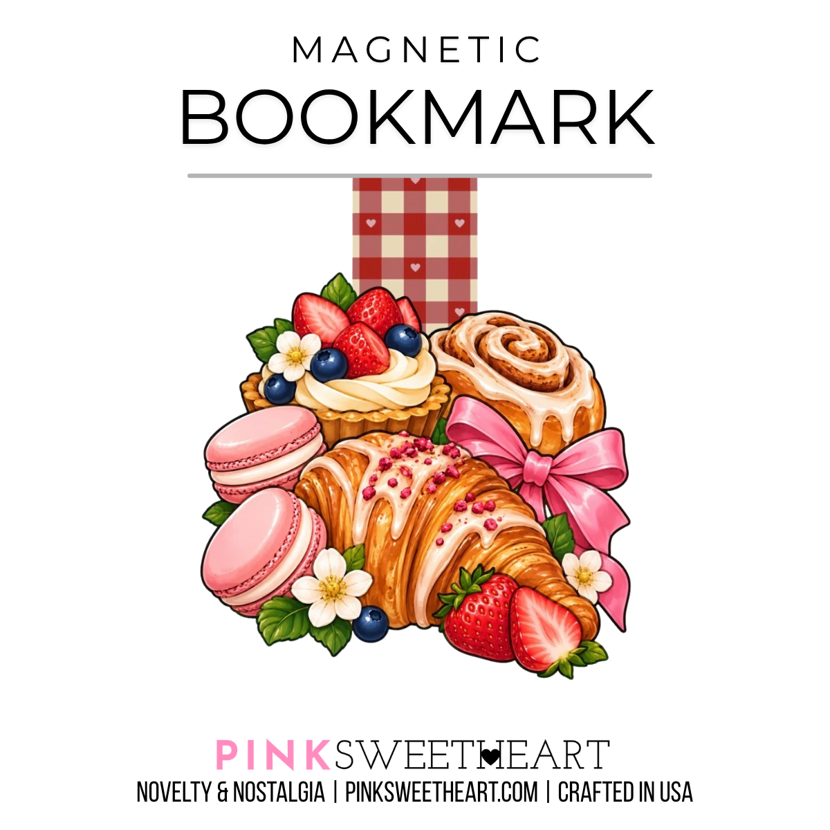 Magnetic Bookmark - Series 2 - Croissant