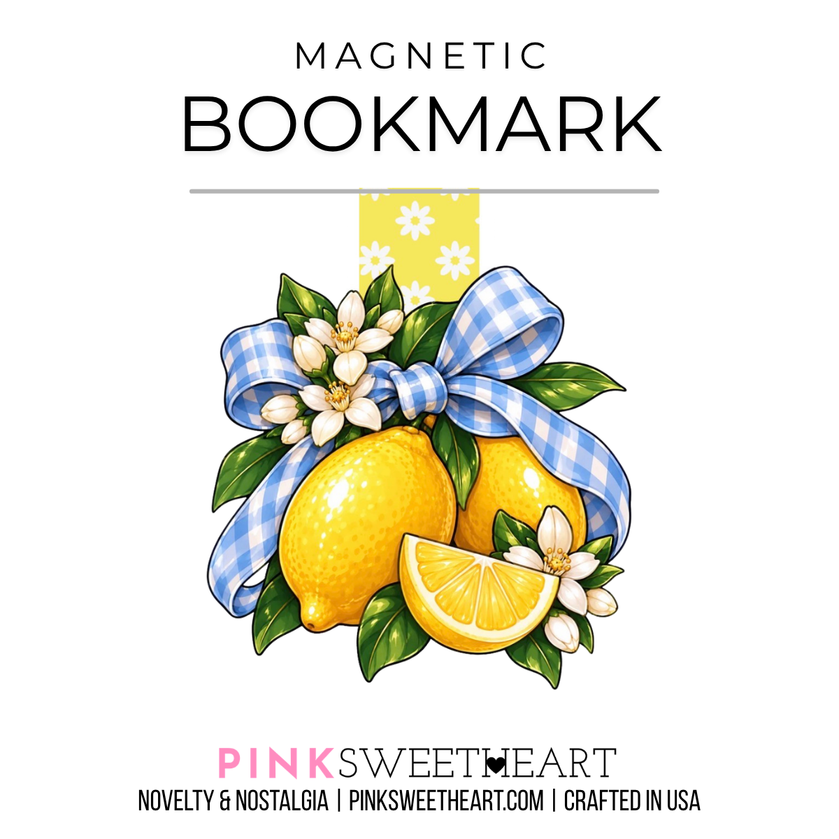 Magnetic Bookmark - Series 2 - Fresh Lemon
