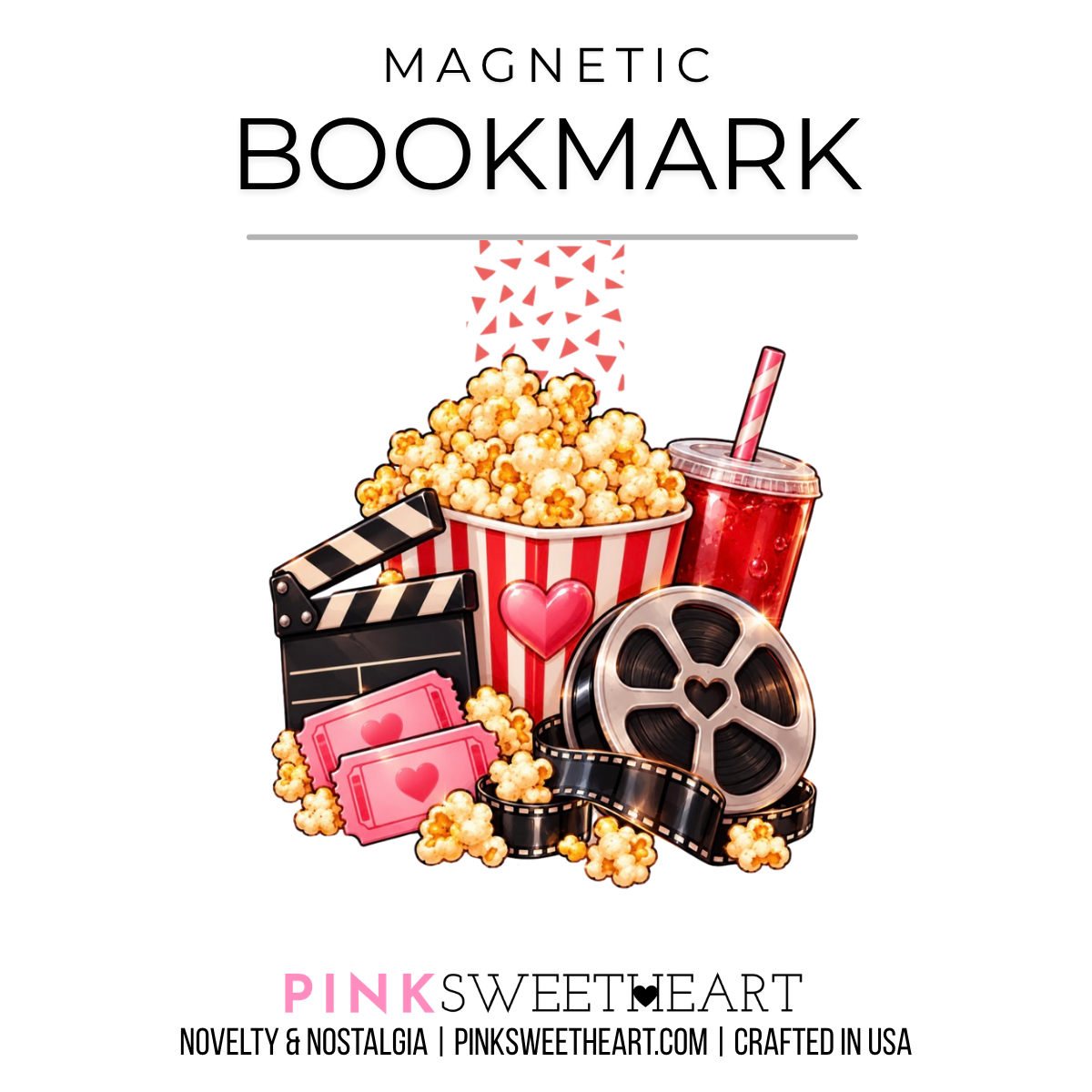 Magnetic Bookmark - Series 2 - Movie Night