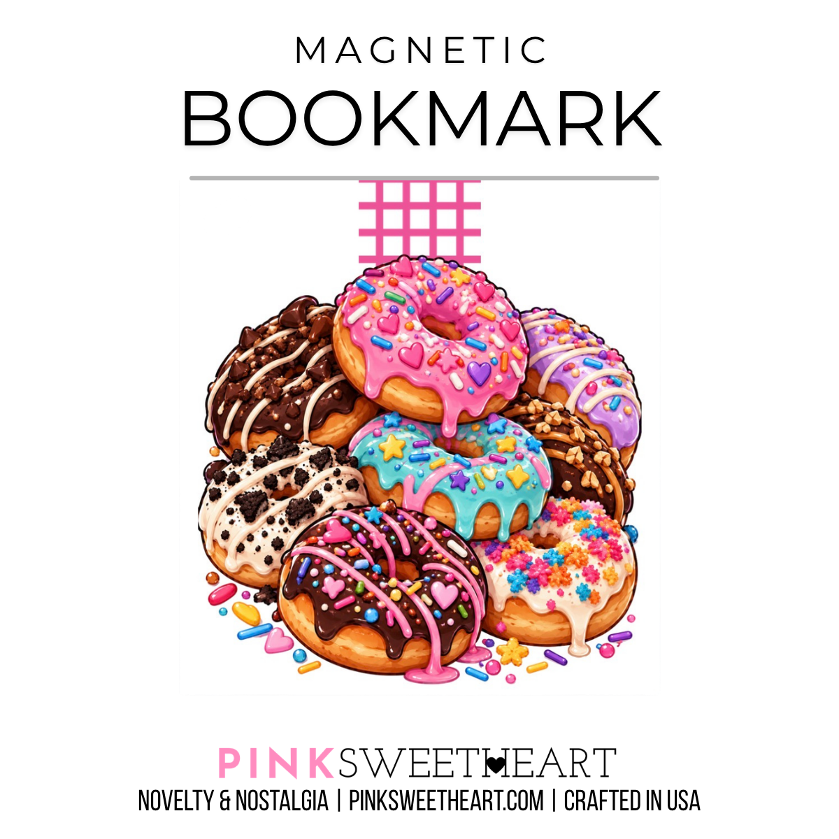 Magnetic Bookmark - Series 2 - Stacked Donuts