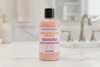 Body wash bottle labeled 'Peach Mango Splash' by Pinksweetheart on a white background