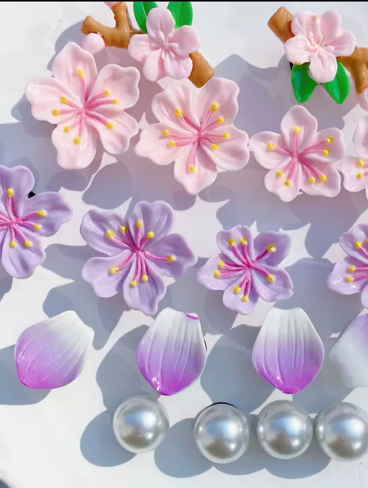 Pink Amethyst Dream Clog Charms Set