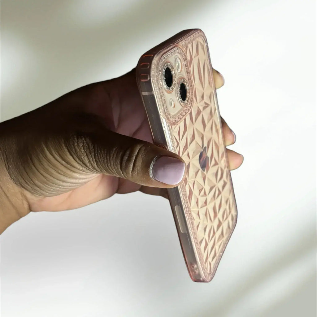 Pink Diamond Cut iPhone 13 Case PREOWNED