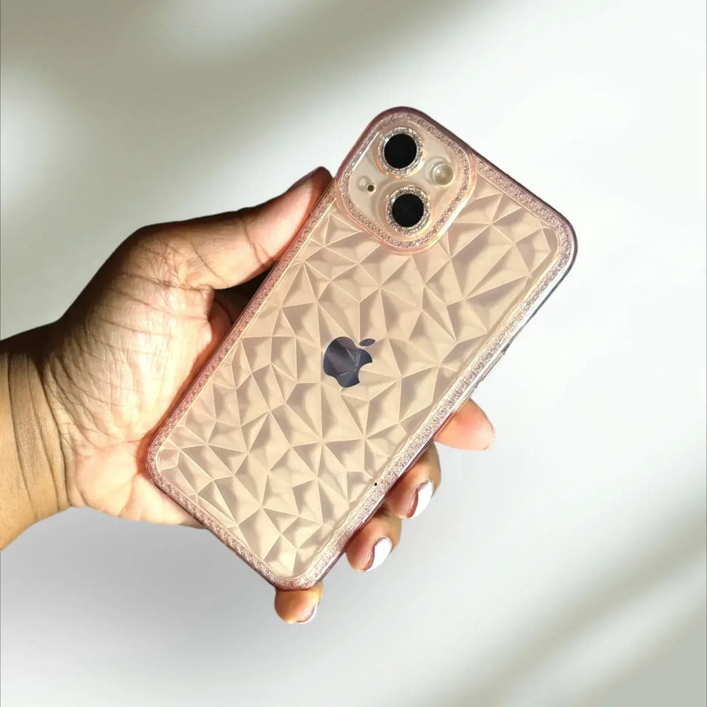 Pink Diamond Cut iPhone 13 Case PREOWNED
