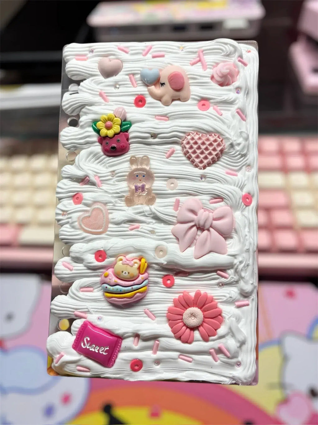 Pink Mochi Decoden Cream Acrylic Binder