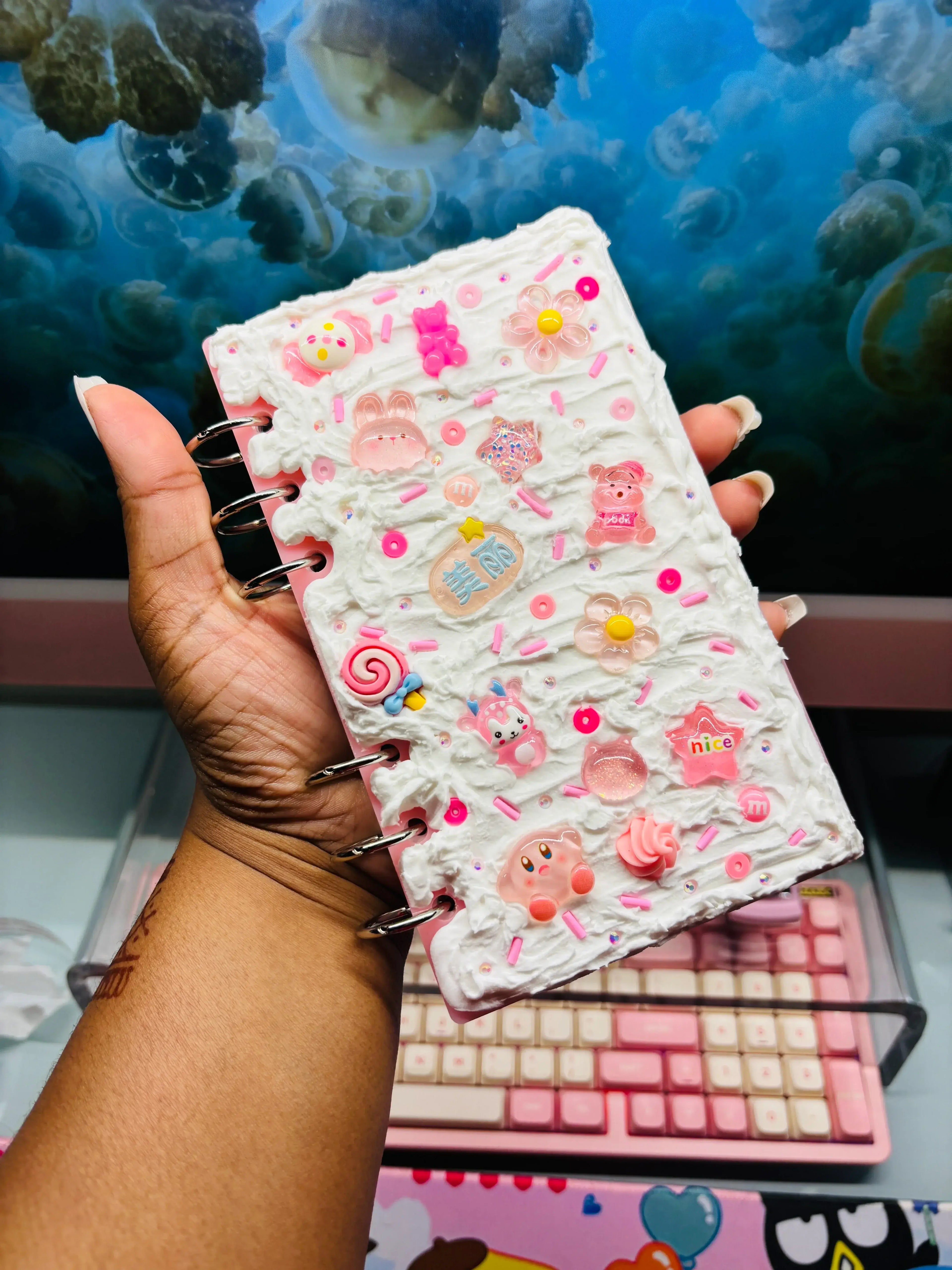 Pink Mochi Frosted Decoden Acrylic Binder