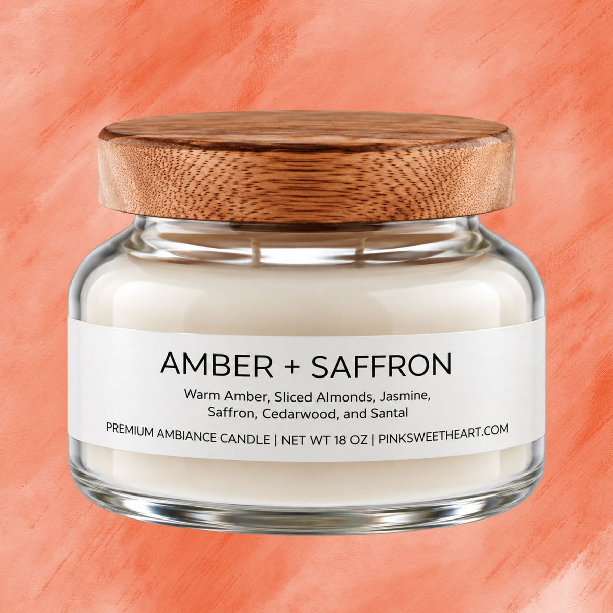 Premium Ambiance Candle - Amber Saffron