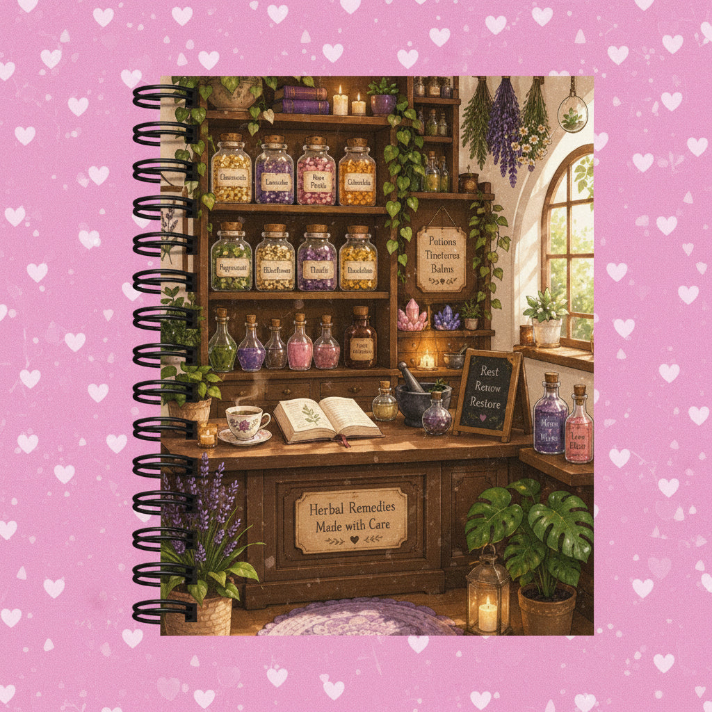 Premium Journaling Notebook - 100 Sheets - Apothecary / Dot