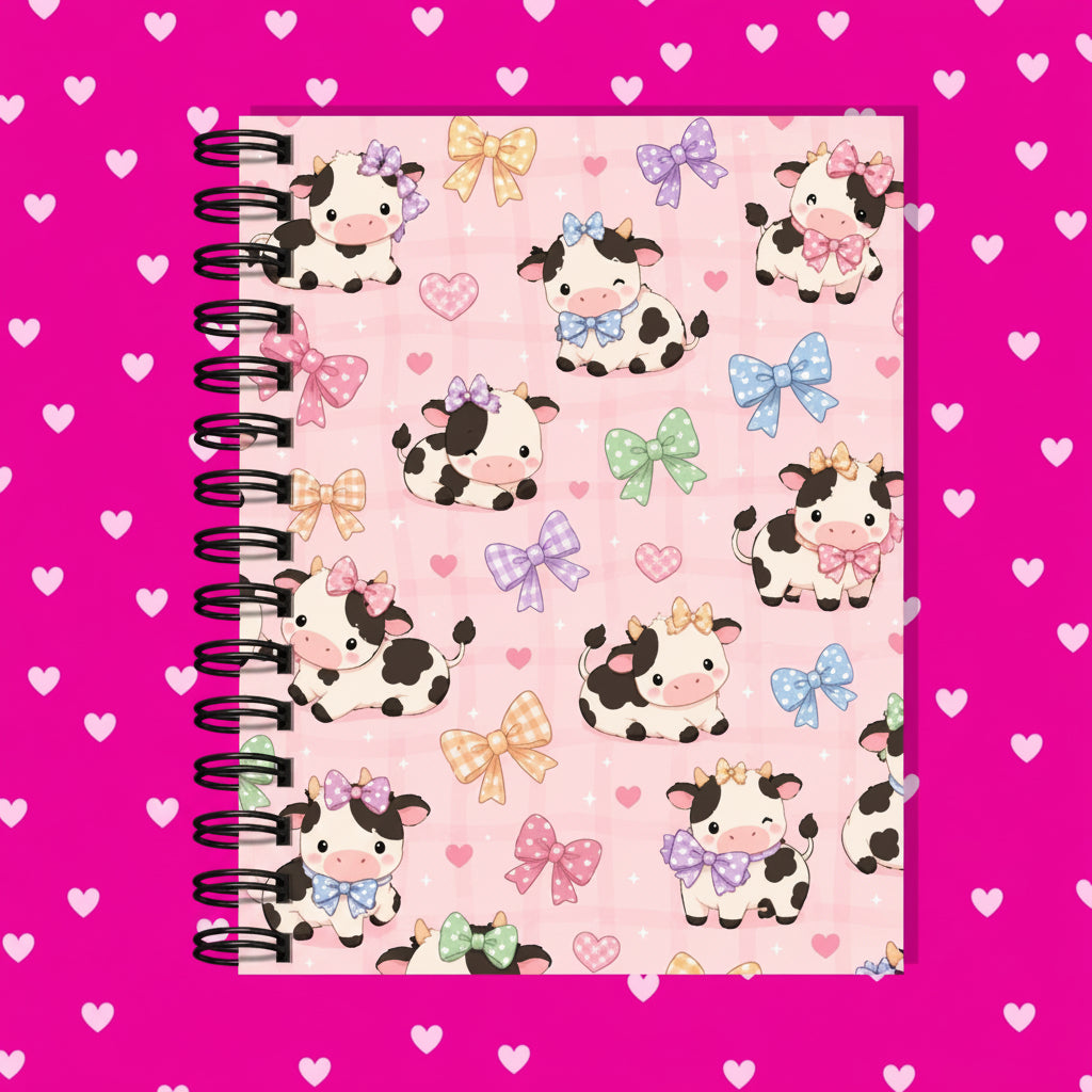 Premium Journaling Notebook - 100 Sheets - Baby Cow / Dot
