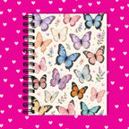 Premium Journaling Notebook - 100 Sheets - Blossom Butterflies / Dot