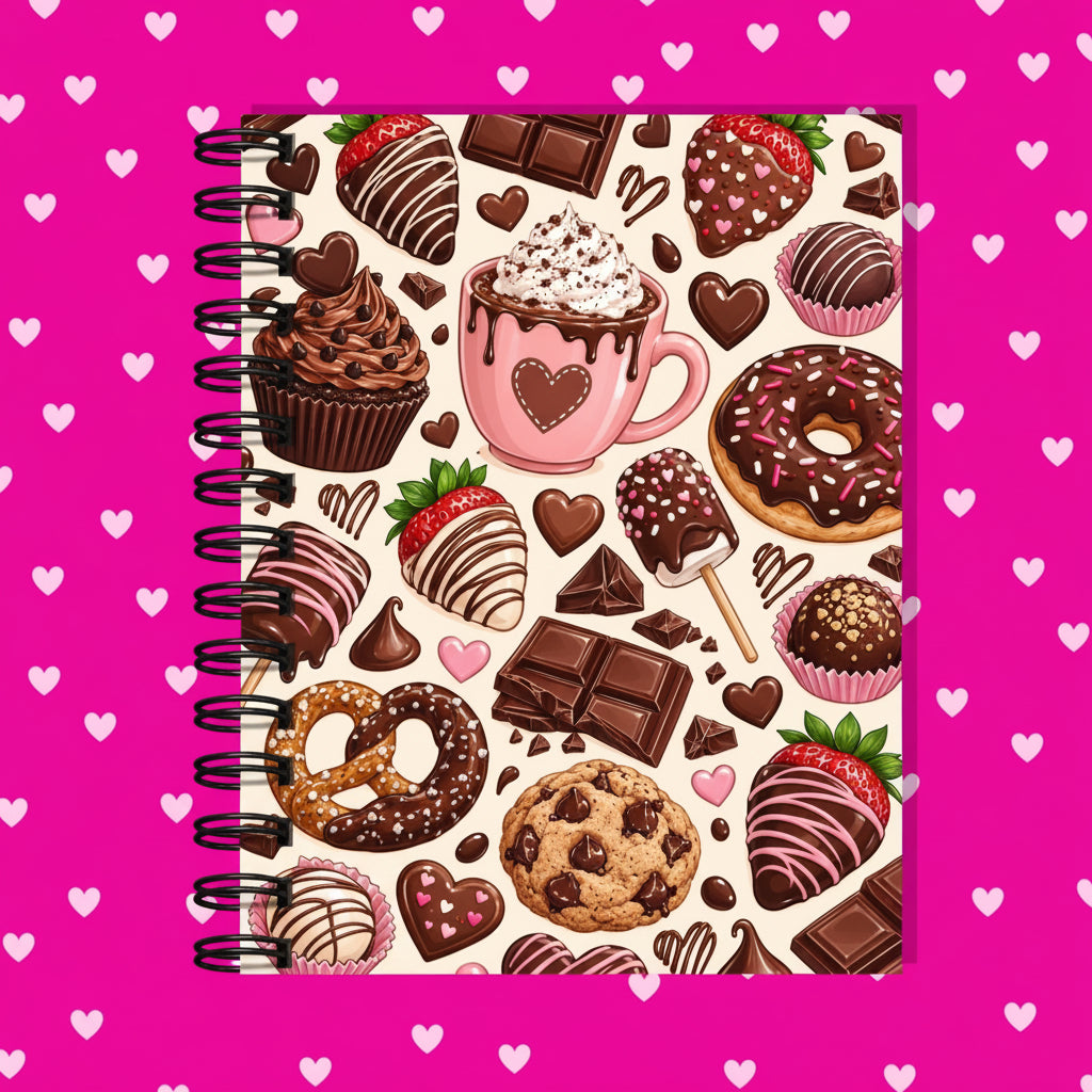 Premium Journaling Notebook - 100 Sheets - Chocolate Lover / Dot