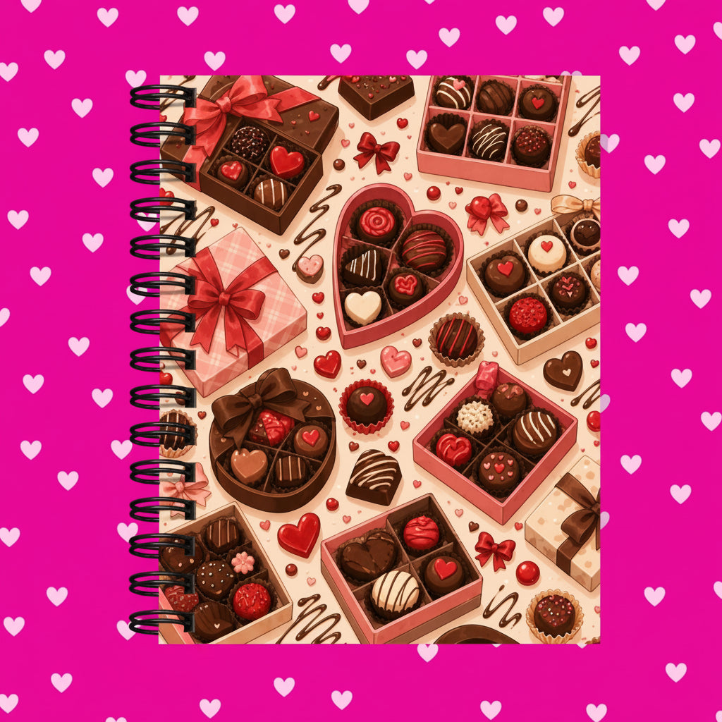 Premium Journaling Notebook - 100 Sheets - Chocolates / Dot