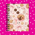 Premium Journaling Notebook - 100 Sheets - Cookies and Milk / Dot