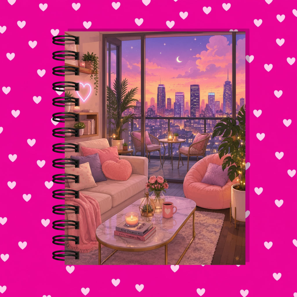 Premium Journaling Notebook - 100 Sheets - Cozy Loft / Dot