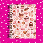 Premium Journaling Notebook - 100 Sheets - Dessert Shop / Dot