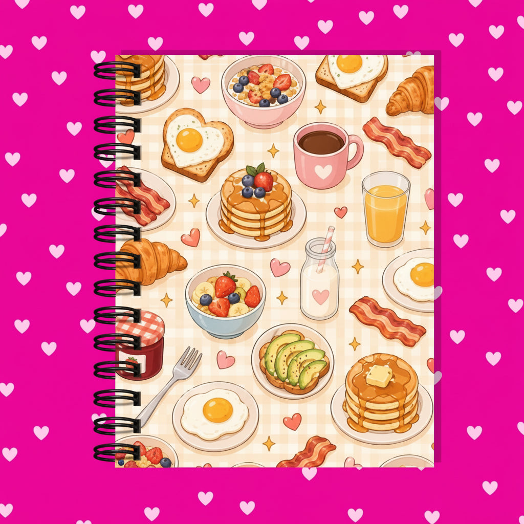 Premium Journaling Notebook - 100 Sheets - Early Breakfast / Dot
