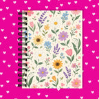 Premium Journaling Notebook - 100 Sheets - Eternal Flower / Dot