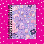 Premium Journaling Notebook - 100 Sheets - Gamer Girl / Dot