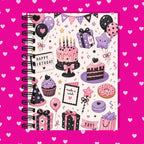 Premium Journaling Notebook - 100 Sheets - Goth Birthday / Dot