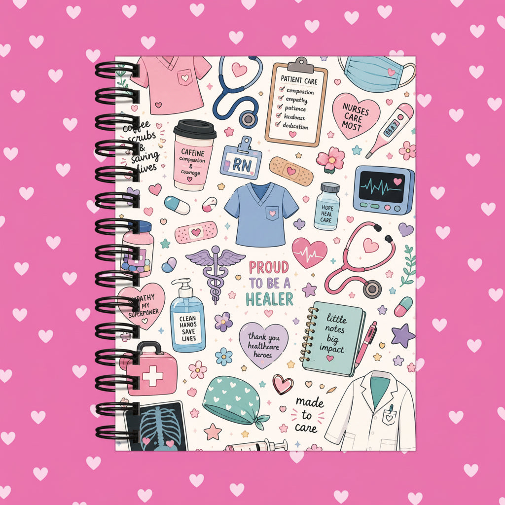 Premium Journaling Notebook - 100 Sheets - Healthcare / Dot