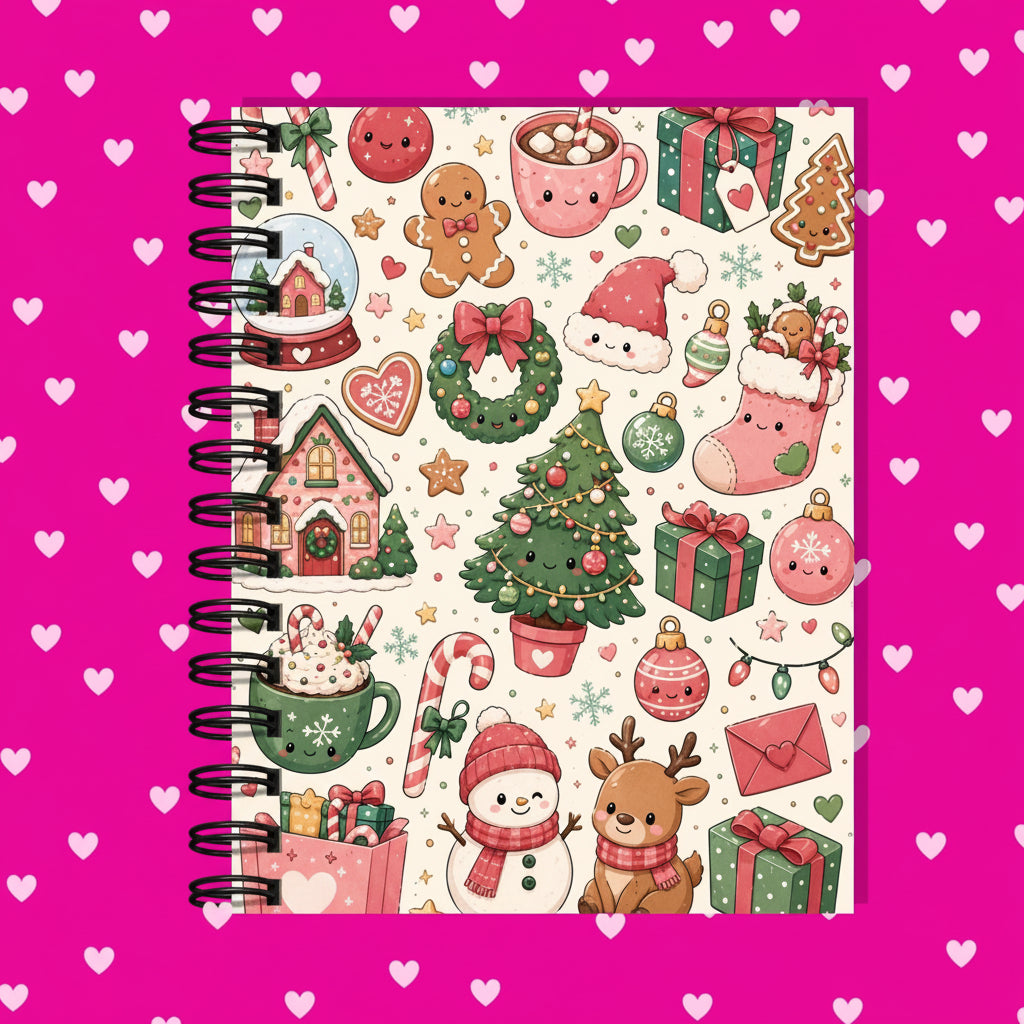 Premium Journaling Notebook - 100 Sheets - Holiday Cheer / Dot
