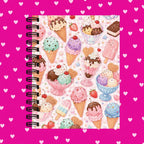 Premium Journaling Notebook - 100 Sheets - Ice Cream / Dot
