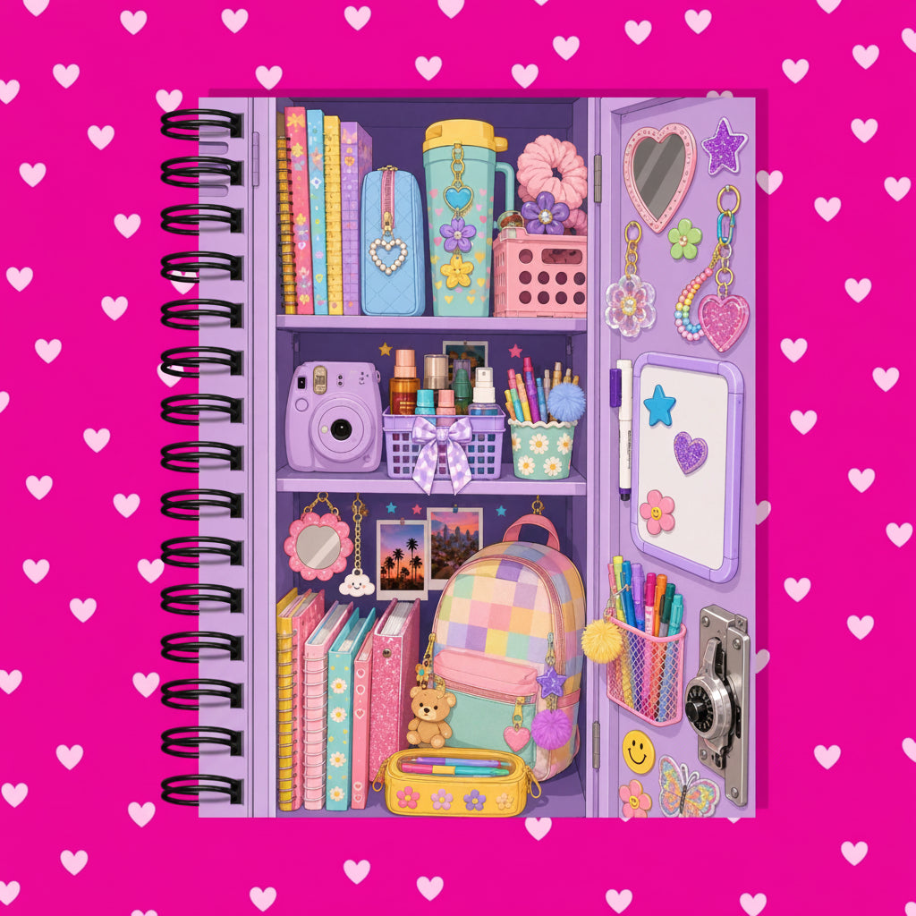 Premium Journaling Notebook - 100 Sheets - Locker Check / Dot