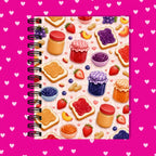 Premium Journaling Notebook - 100 Sheets - Peanut Butter and Jelly / Dot
