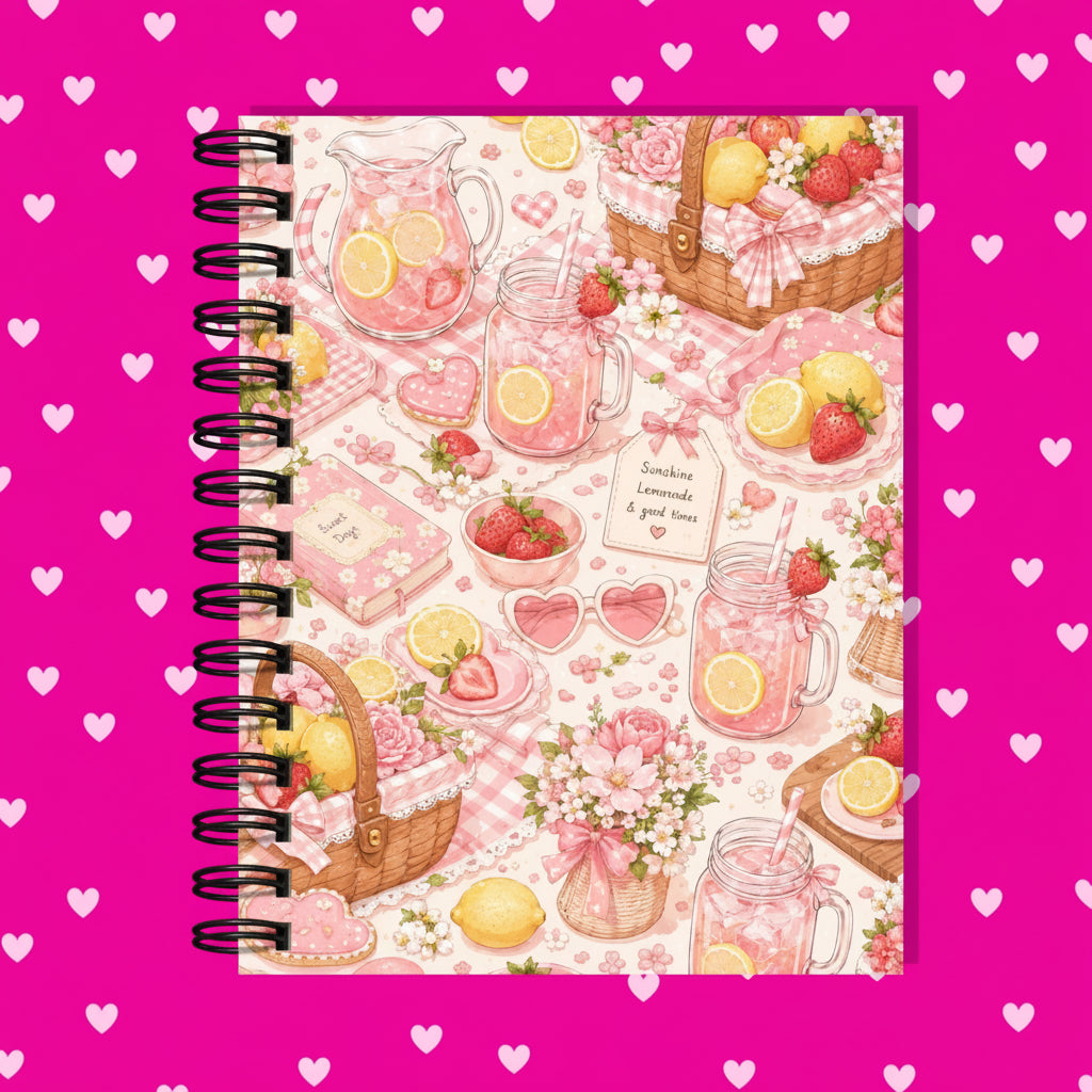 Premium Journaling Notebook - 100 Sheets - Pink Lemonade / Dot