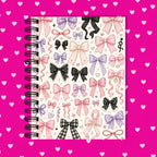 Premium Journaling Notebook - 100 Sheets - Precious Bows / Dot