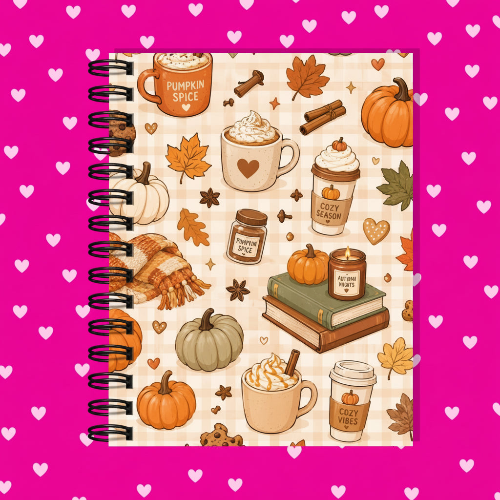 Premium Journaling Notebook - 100 Sheets - Pumpkin Spice / Dot