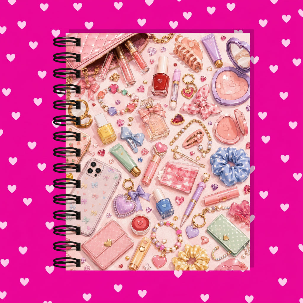 Premium Journaling Notebook - 100 Sheets - Purse Dump / Dot