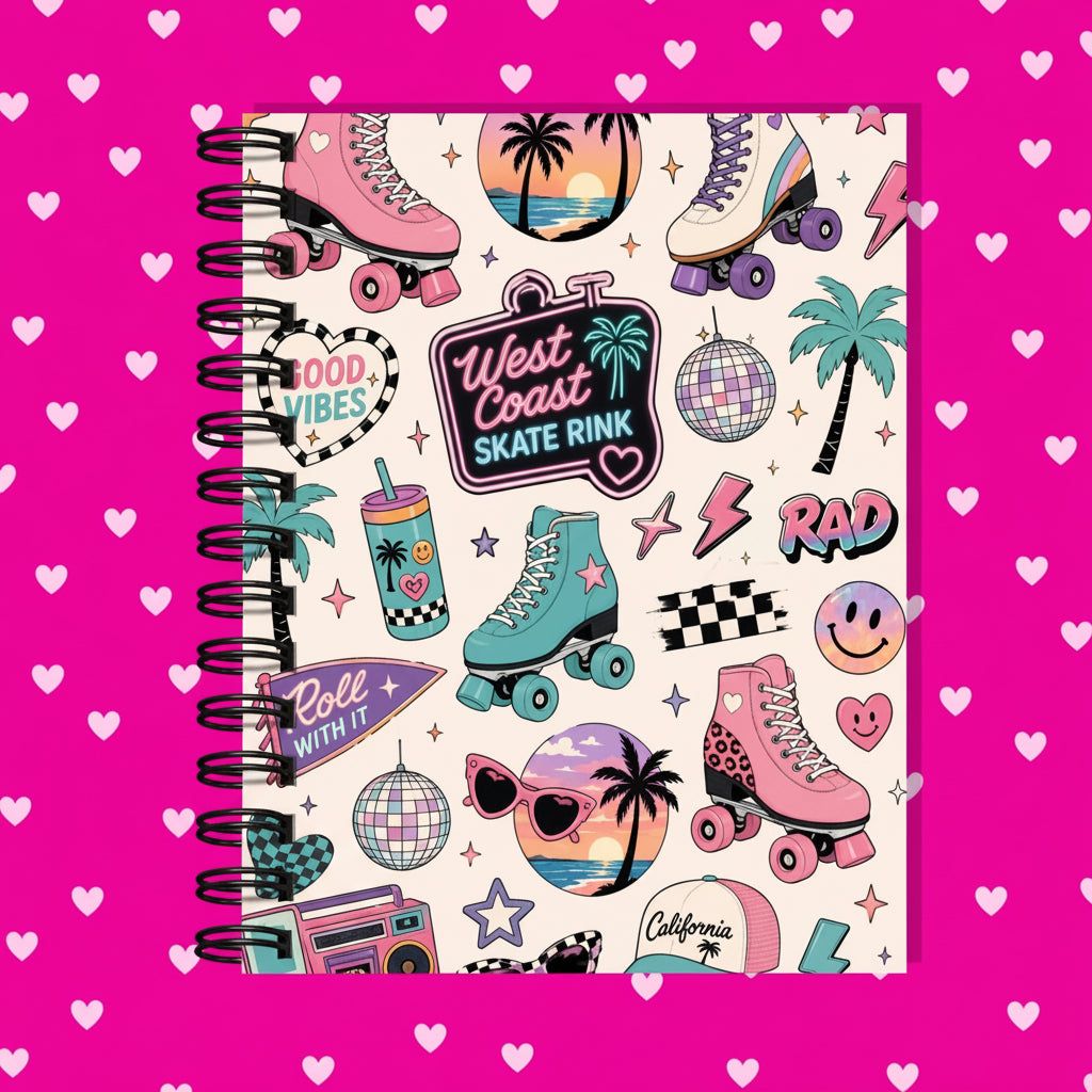 Premium Journaling Notebook - 100 Sheets - Skate Rink / Dot