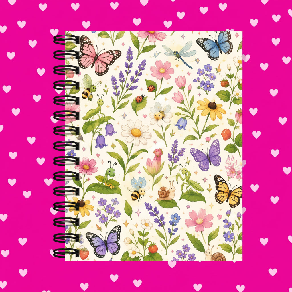 Premium Journaling Notebook - 100 Sheets - Spring Garden / Dot