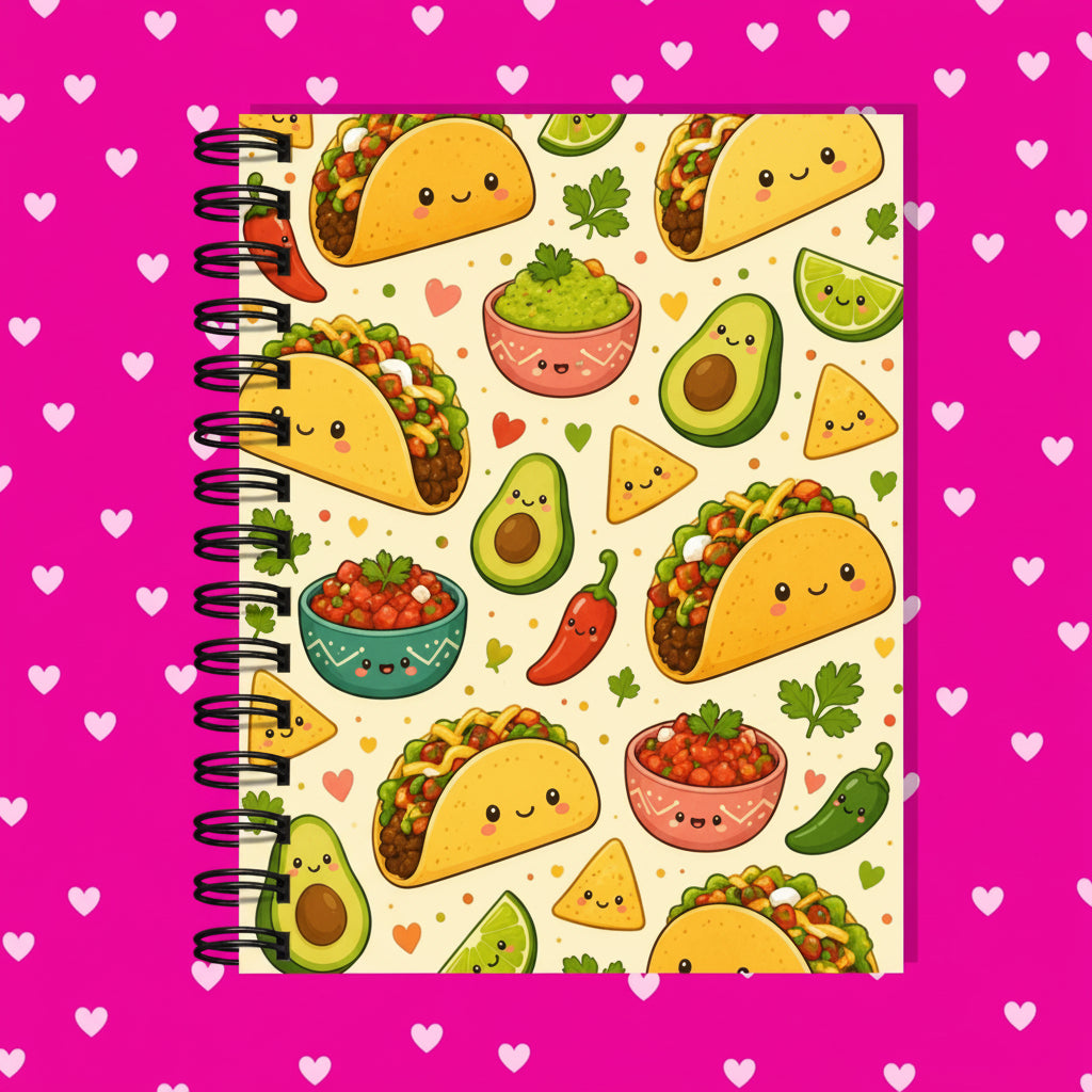 Premium Journaling Notebook - 100 Sheets - Taco Tuesday / Dot