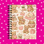 Premium Journaling Notebook - 100 Sheets - Teddy Cuddles / Dot