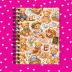 Premium Journaling Notebook - 100 Sheets - Teddy Picnic / Dot