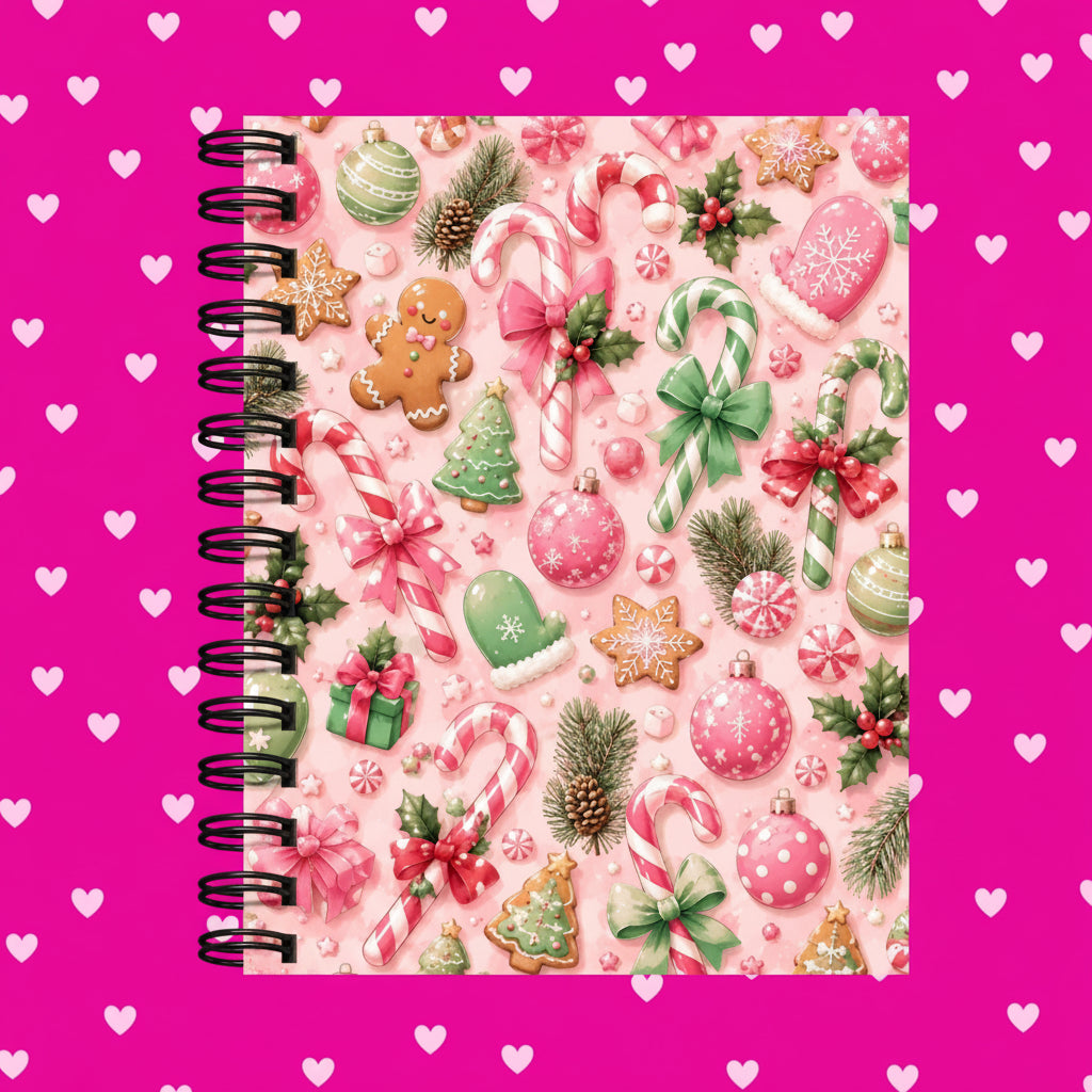 Premium Journaling Notebook - 100 Sheets - Winter Peppermint / Dot