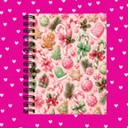 Premium Journaling Notebook - 100 Sheets - Winter Peppermint / Dot