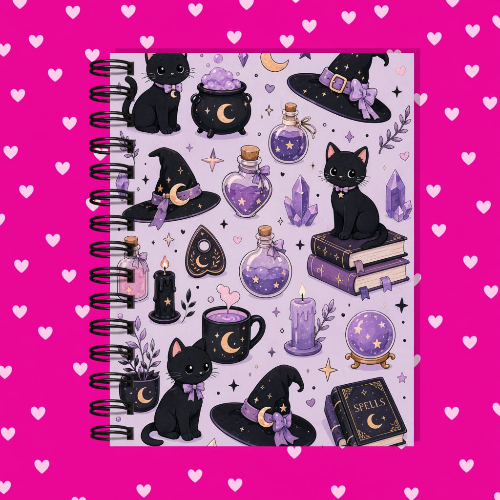 Premium Journaling Notebook - 100 Sheets - Witches Lair / Dot