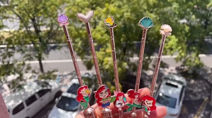 Mermaid Cosmetic Makeup Brush Set 5pc