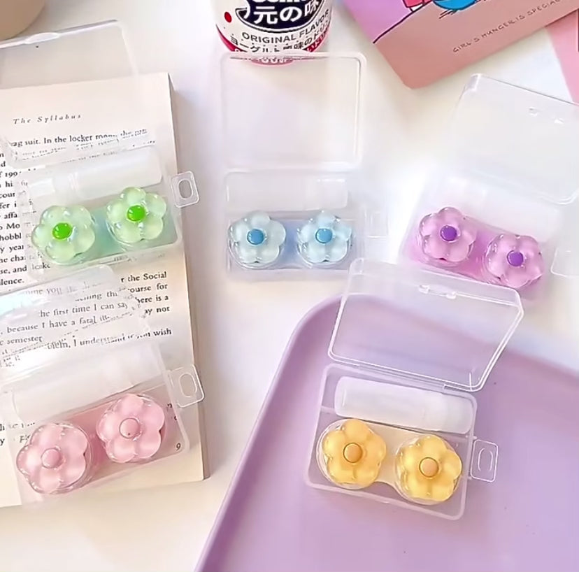 Crystal Flower Contact Lens Case
