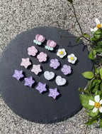 Purple Periwinkle Pearl Clog Charms Set