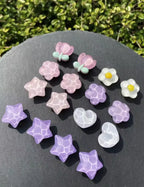 Purple Periwinkle Pearl Clog Charms Set